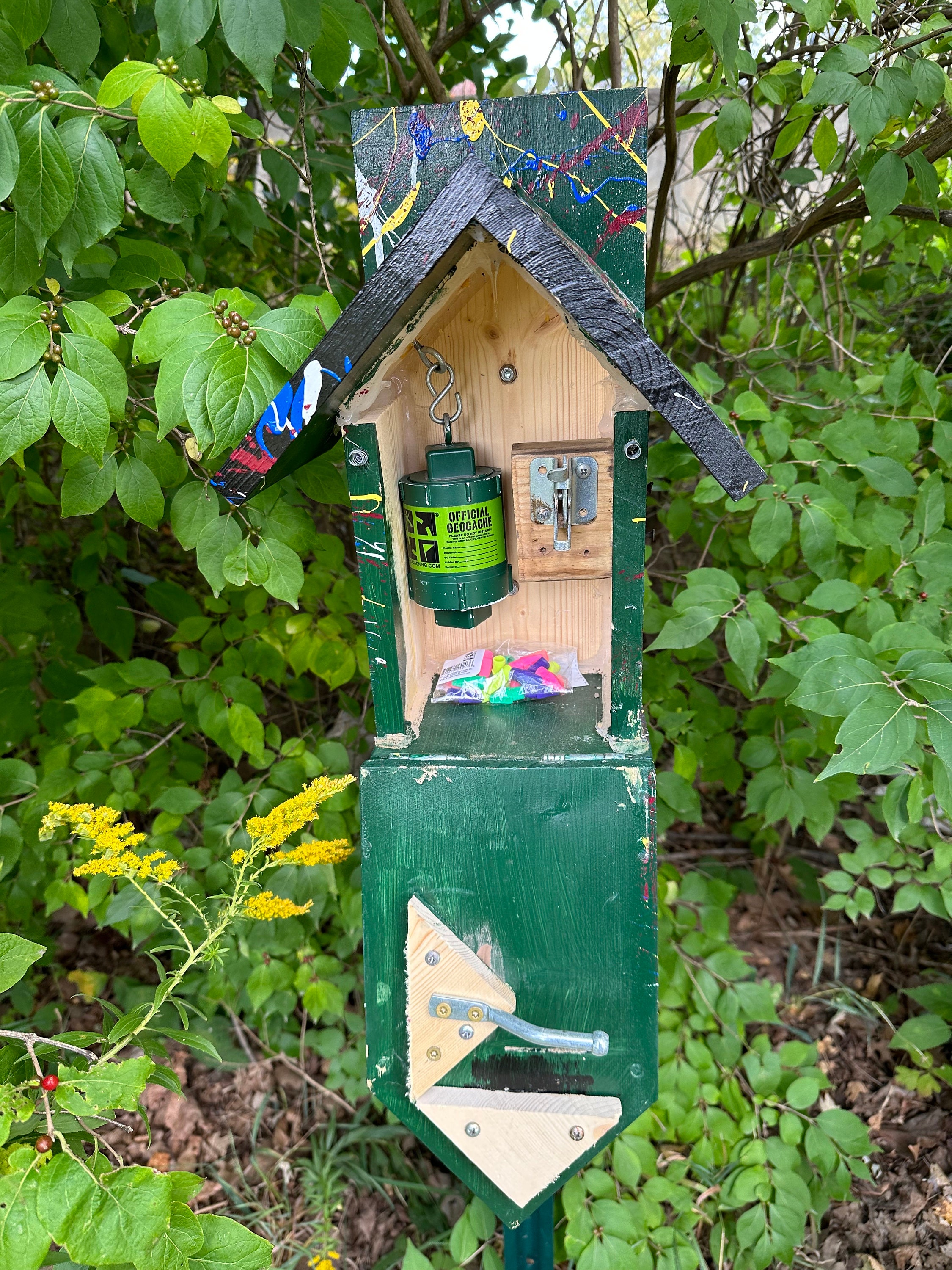 Geocache Gadget Birdhouse Etsy