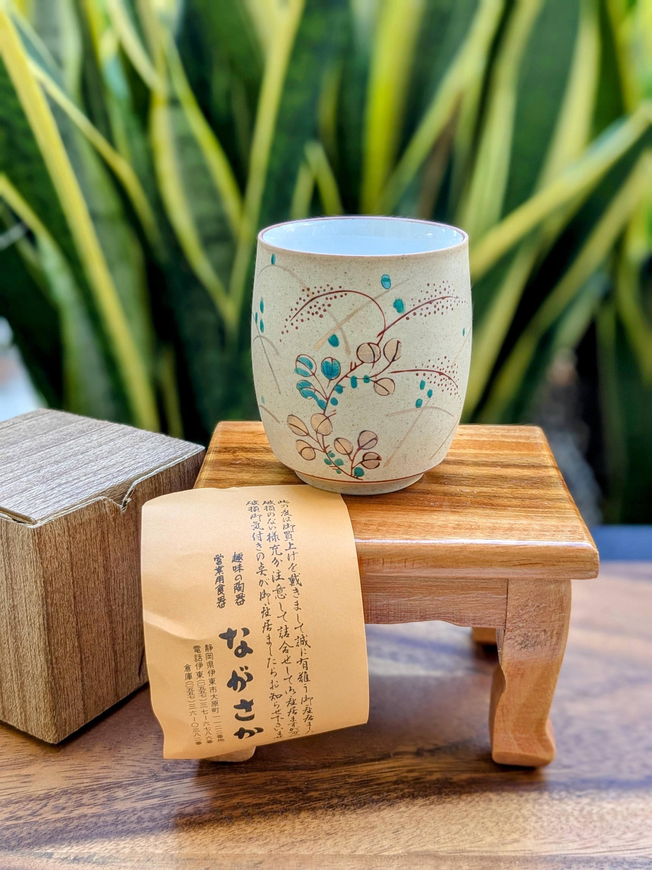 手描き陶器　花瓶　壺　京泉 手描き陶器 花瓶 壺 京泉