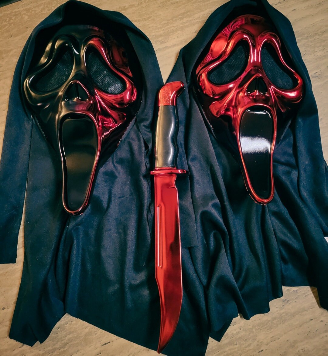 Custom Chrome Scream Ghostface Knife you Choose Color Etsy