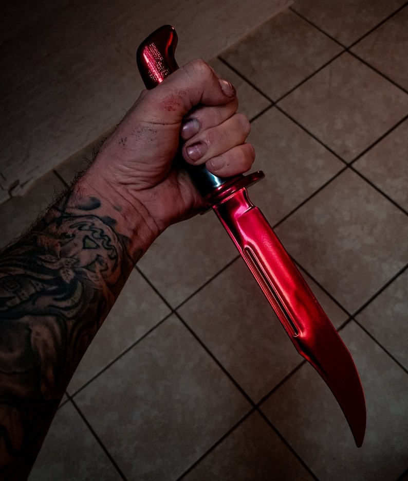 Custom Chrome Scream Ghostface Knife you Choose Color Etsy