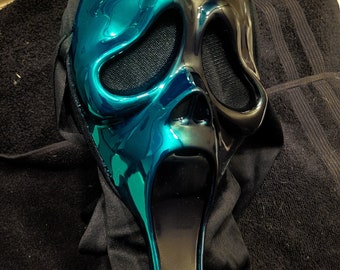 Custom 2 Tone Chrome Scream Ghostface Mask (You Choose Colors)