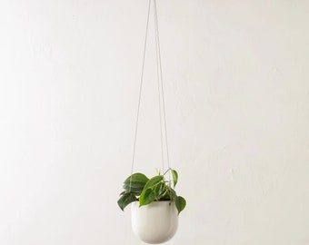 Arched Hanging Planter No. 1 | Stoneware - Hanging Planter - Hanging Pot Planter - Artisan Hanging Planter - Stone wear Planter - Wall Hang