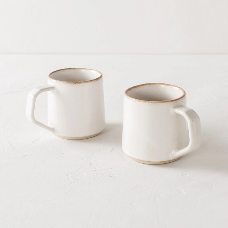 10 oz Minimal Mug Stoneware Artisan Mugs Pottery Mugs Luxury Pottery Mugs Mugs Artisan Pottery Dinnerware Mugs Coffer Mugs image 1