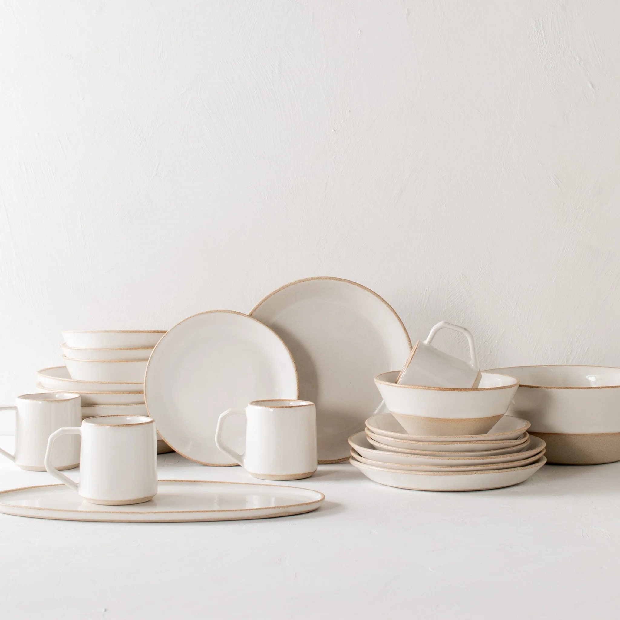 Minimal Dinnerware Set Stoneware Dinnerware Set Stoneware Plates and Bowls Stoneware Dinnerplate
