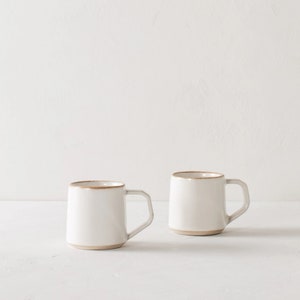 10 oz Minimal Mug Stoneware Artisan Mugs Pottery Mugs Luxury Pottery Mugs Mugs Artisan Pottery Dinnerware Mugs Coffer Mugs image 2