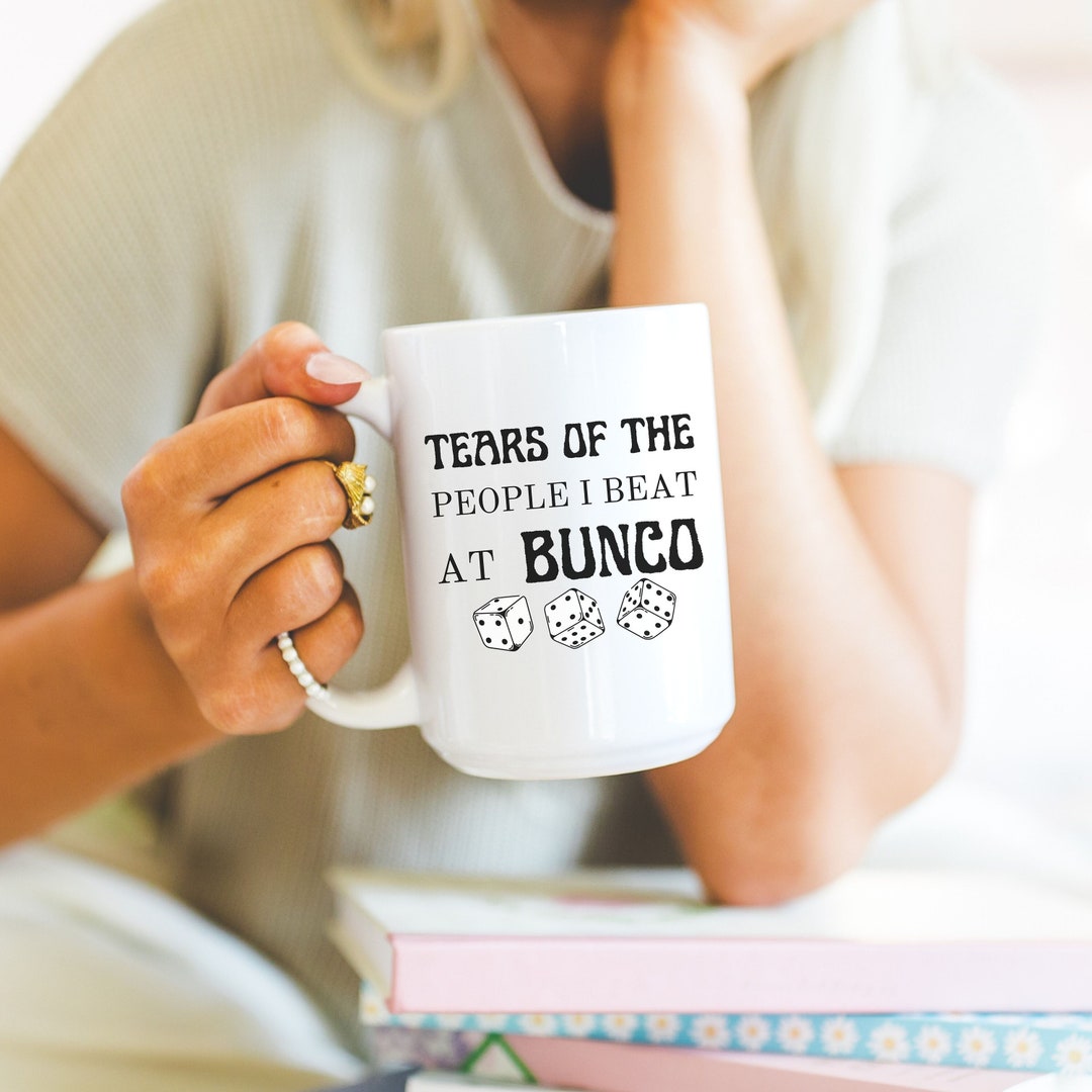 Bunco Ceramic Mug 15oz Fun Bunco Prize Game Night Idea Etsy