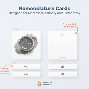 Montessori Color Flashcards for Kids Printable Homeschool Resource ...