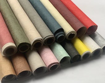 0,6 mm de espessura, Tyvek, tecido de papel Kraft, lavável, costura, design de moda, várias cores disponíveis, estilo vintage, por uma jarda (P004)