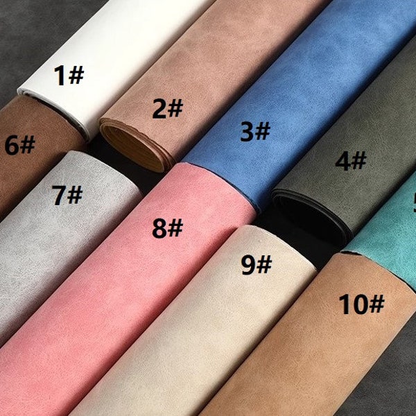 Wear-resistant, Scratch-resistant, Suede, PU leather, Polyurethane, Multi-color, Sewing, DIY, A half yard ( PL003)