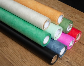 0.2mm Thickness Kraft Paper fabric, Tyvek, Washable, DIY, Sewing, Craft, Multi-color, Vintage style, A half yard (P003)