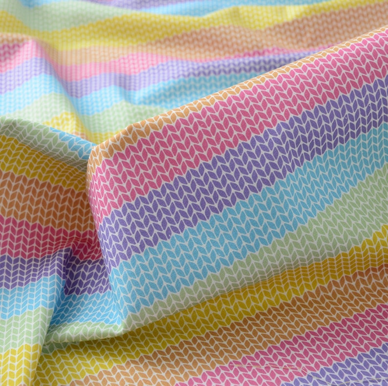 Cotton Fabric, Colorful, Rainbow, Design, Textile Printing, Diamond ...