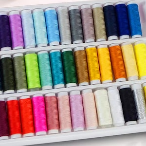1 Set of 39 Colors of Sewing Thread For Home Making, Sewing, and Sewing Needle Are Free Of Charge! A half yard (A014)