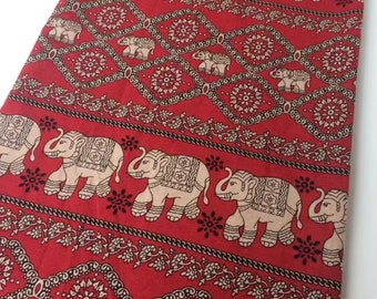 Baumwollstoff, Elefant, Thai Stil, Ethno Style, Vintage Stil