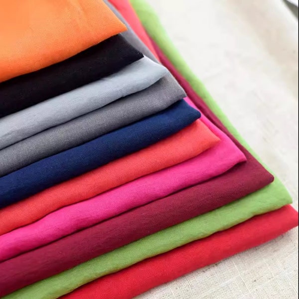 Tencel Cotton Fabric, Lyocell, Sewing, Pure and fresh, Plain color, DIY, Multi-color, Fashion Design, Craft, A half yard (C035)