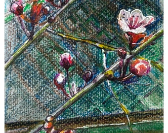 Lentebloesems: de kracht van de natuur vastleggen in miniatuurwilde bloemenschilderijen