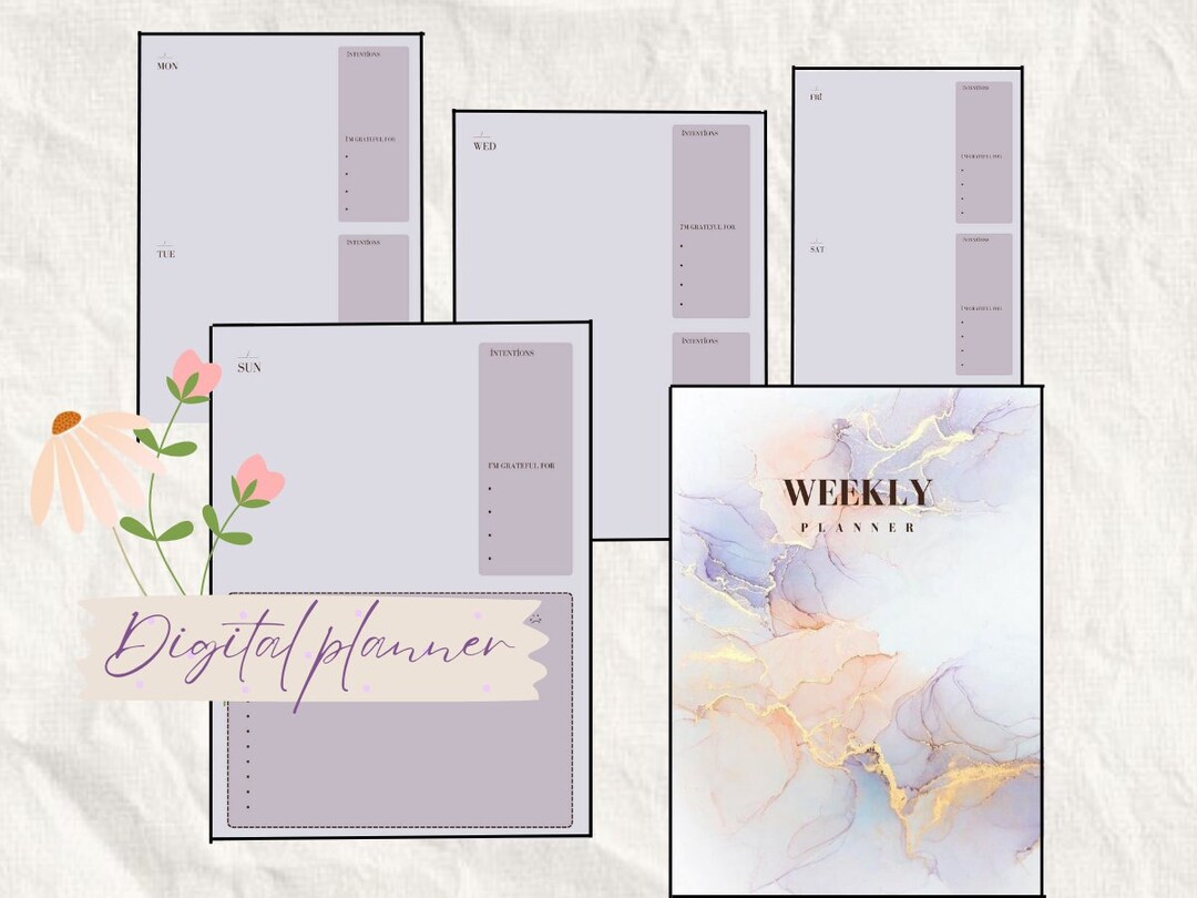 Weekly Planner Printable to Do List Minimal Weekly Schedule - Etsy