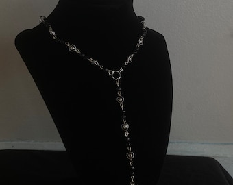 gothic rosary style necklace
