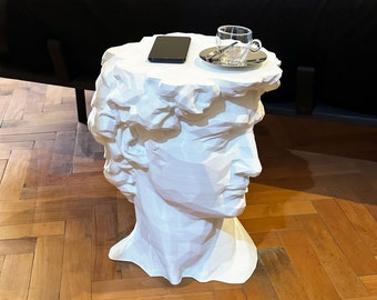 BUTOH 3D Printed David Coffee Table | Nightstand | 45 cm | Modern Design | Home Decor | Michelangelo's David I Side table I Low Mini table