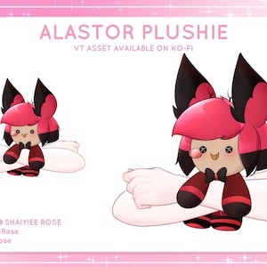 2D Alastor plushie VTUBER ASSET image 1