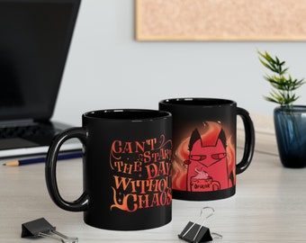 Cursed Cat Alastor Black Mug (11oz)