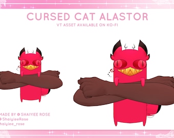 Vervloekte kat Alastor L2D - VTUBER ASSET