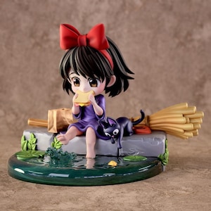 ジジとリリーのフィギュア – アニメ『魔女の宅急便』の3Dプリント猫像