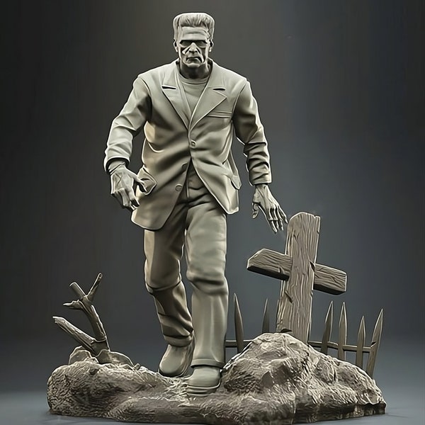 High quality Frankenstein figure / figure to paint or display / 3D printed / personalized gift film