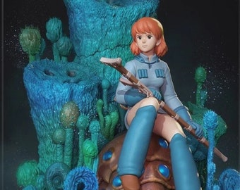 Nausicaä aus dem Tal des Windes 3D-Sammelfigur / Studio Ghibli / Modellbausatz zum Bemalen oder Ausstellen / entworfen von Nom Nom Figures