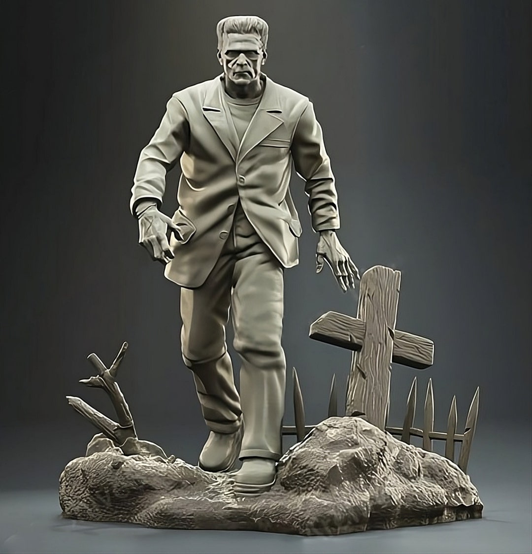 Resin Models Files Frankenstein Collectible Figure – 3D Printed Resin Kit or Hand Painted ...