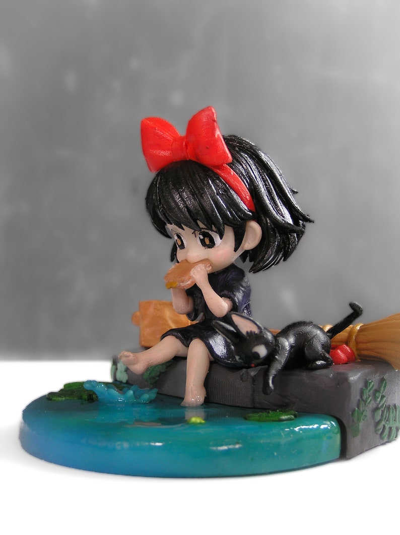 Kiki's från Kikis leverans Studio Ghibli 3D-resinfigur / modell att måla eller visa upp / designad av Chuya Factory bild 2