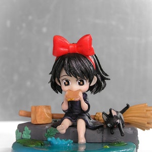 Kiki's från Kikis leverans Studio Ghibli 3D-resinfigur / modell att måla eller visa upp / designad av Chuya Factory bild 4