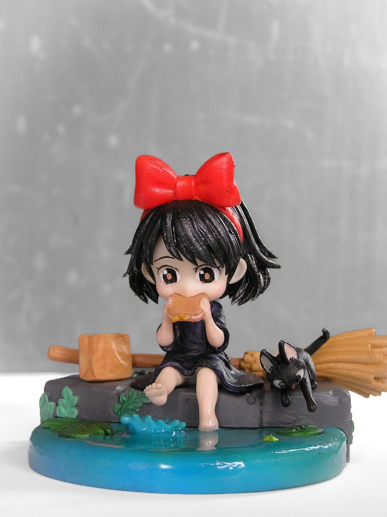 Kiki's från Kikis leverans Studio Ghibli 3D-resinfigur / modell att måla eller visa upp / designad av Chuya Factory bild 4