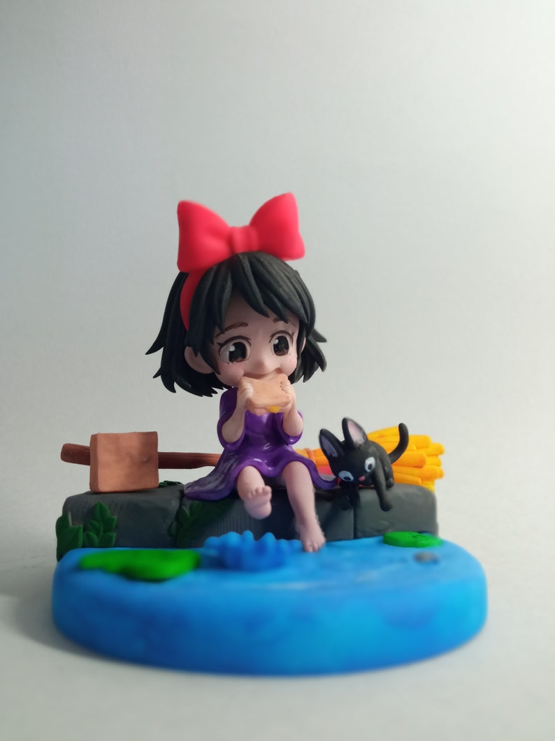 Kiki's från Kikis leverans Studio Ghibli 3D-resinfigur / modell att måla eller visa upp / designad av Chuya Factory bild 7