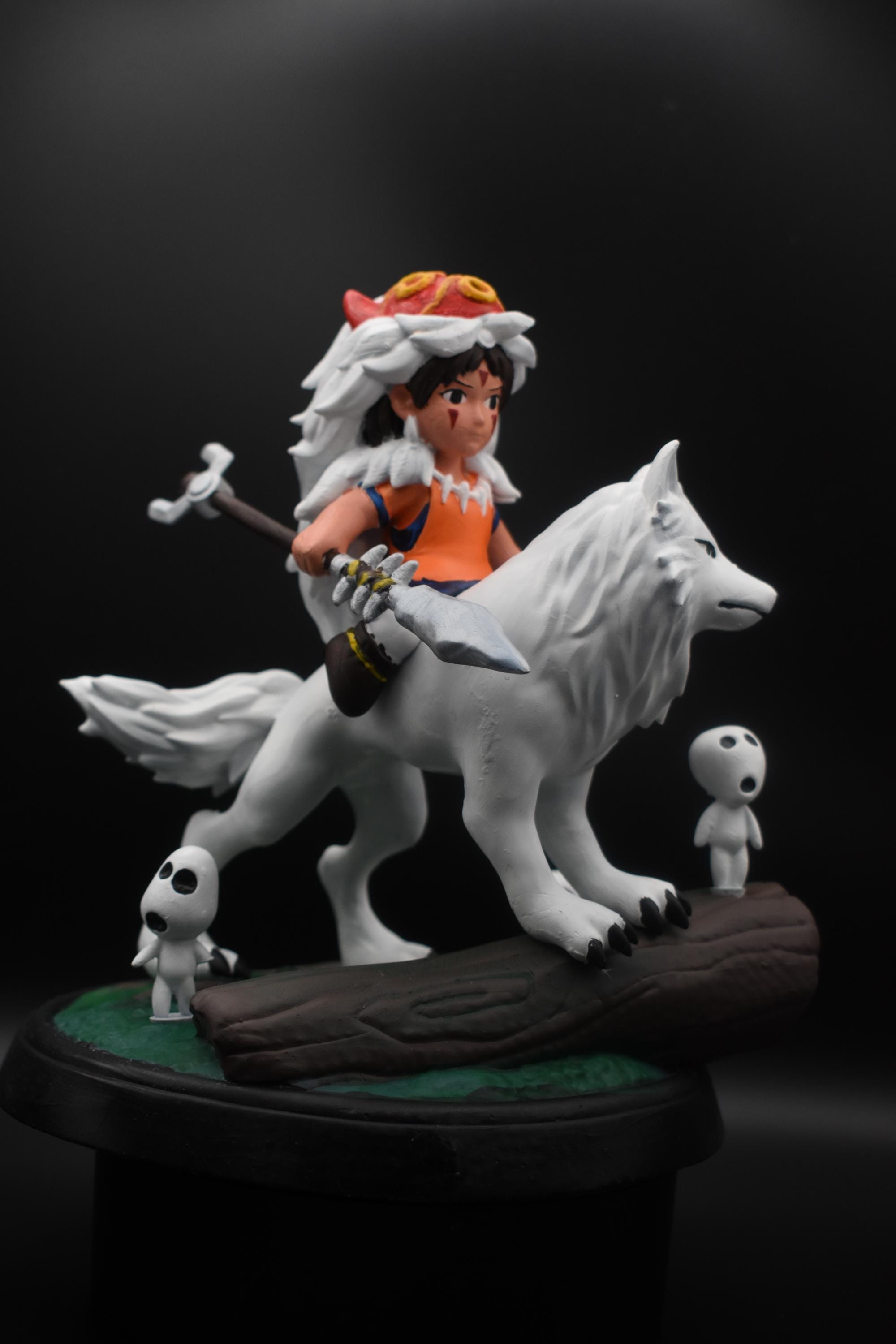 Princess Mononoke Figure – 3D Printed Anime Statue Inspired by