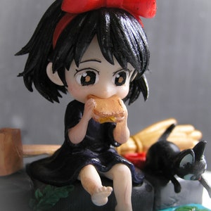 Kiki's från Kikis leverans Studio Ghibli 3D-resinfigur / modell att måla eller visa upp / designad av Chuya Factory bild 3