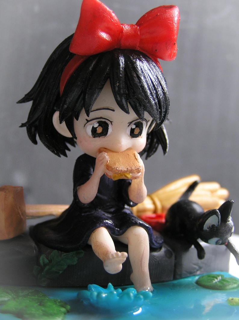 Kiki's från Kikis leverans Studio Ghibli 3D-resinfigur / modell att måla eller visa upp / designad av Chuya Factory bild 3