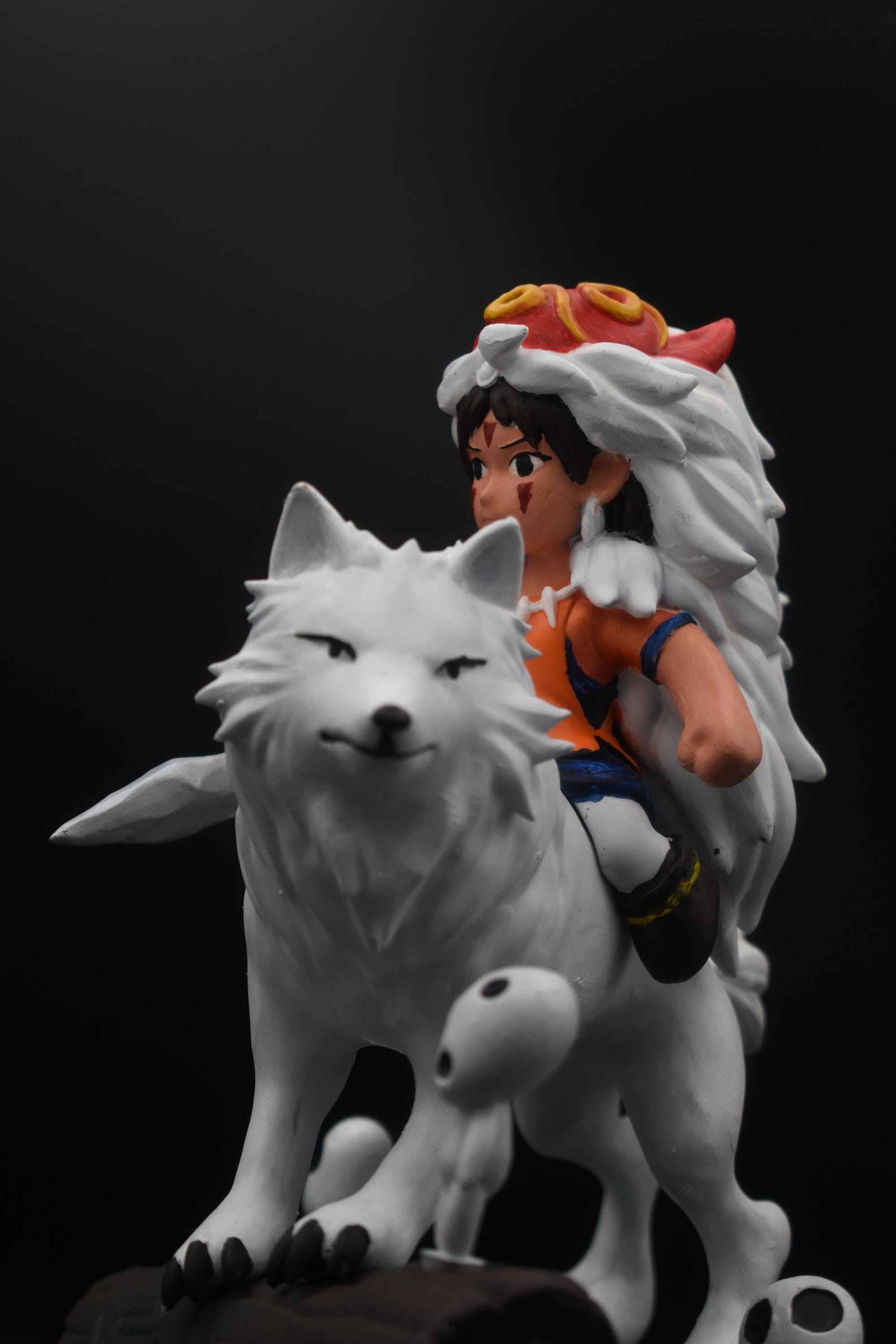 Princess Mononoke Figure – 3D Printed Anime Statue Inspired by