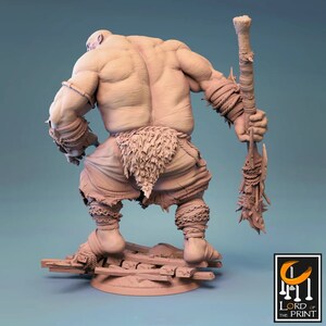 Ogre King dnd Miniature Mini Premium 3D Imprimé Fantasy Tabletop Miniatures 28mm 32mm à 200mm image 2