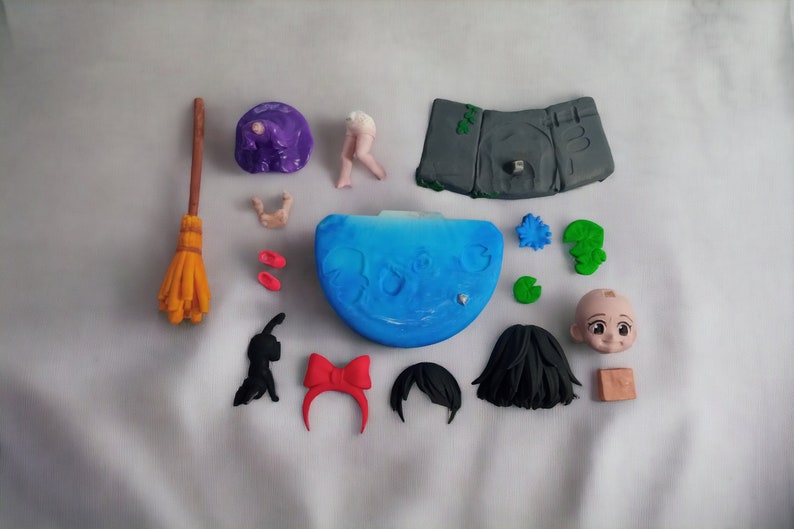 Kiki's från Kikis leverans Studio Ghibli 3D-resinfigur / modell att måla eller visa upp / designad av Chuya Factory bild 6