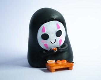 Figurine en résine imprimée en 3D Kaonashi no face / Studio Ghibli Le Voyage de Chihiro / Kit modèle / Totoro anime kawai mignon