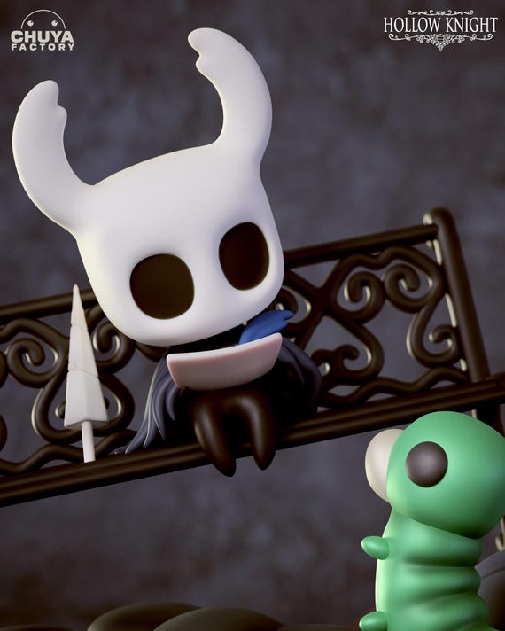 ホロウナイトのフィギュア – インディーゲームにインスパイアされた3D