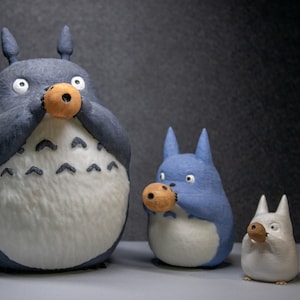 Totoro family, high quality 12K resin 3D printed abs figurine, studio ghibli merch nausicaa totoro ocarine