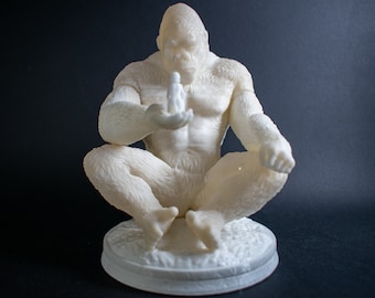Figurine King Kong 3D Figure imprimée en 3D / figurine imprimée king kong vs godzilla figure peinte à la main cadeau de Noël ami invisible