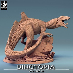 Concavenator 3D Printed Miniature – DnD 28mm 32mm Tabletop RPG Figurine | 3D Printed Resin Unpainted | Premium Fantasy D&D Miniature Mini