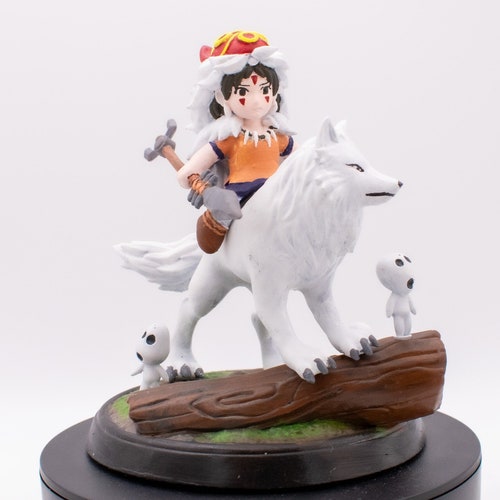 Princess Mononoke Figure – 3D Printed Anime Statue Inspired by