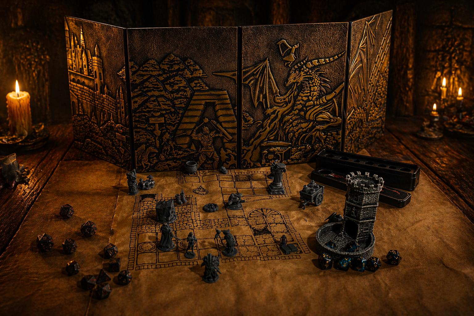 Dungeon Master Screen 5e – Foldable DM Screen With Custom Inserts | Dnd ...