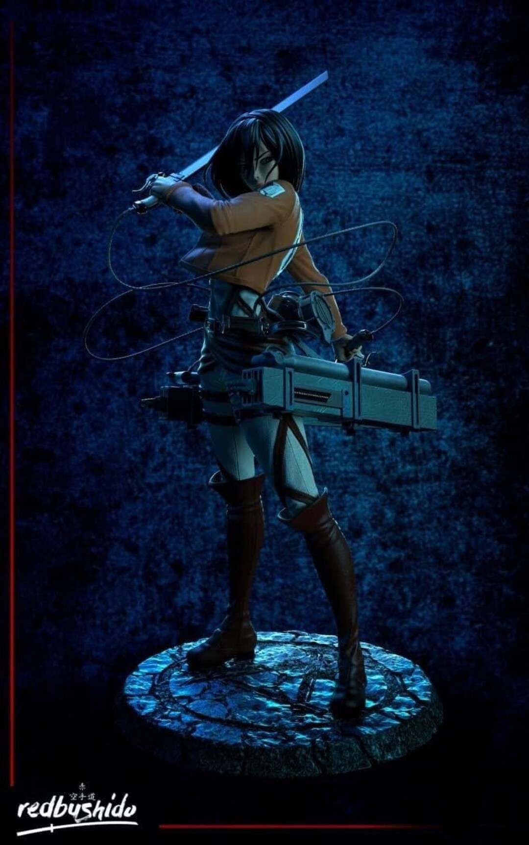 Mikasa Ackerman Shingeki No Kyojin Attack on Titan 3D Resin Figure  Model  Kit to Paint or Display  Designed by Redbushido - Etsy UK
