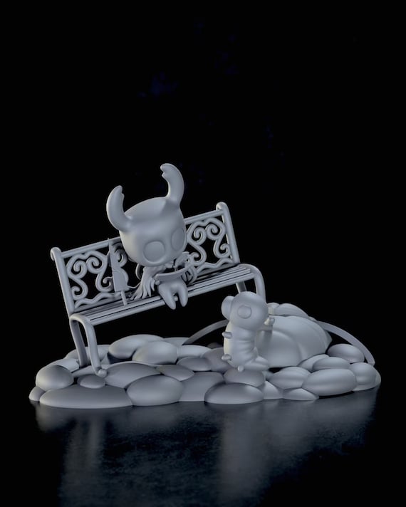 ホロウナイトのフィギュア – インディーゲームにインスパイアされた3D