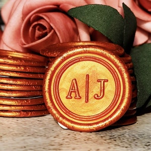 Personalized wedding wax seal stickers,custom wedding wax seals,handmade wax seal stickers, custom initial wax seal,customized with any logo
