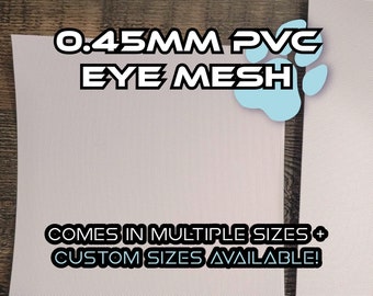 0.45mm White PVC Fursuit Eye Mesh